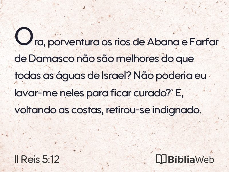 II Reis 5:12 em imagem para compartilhar