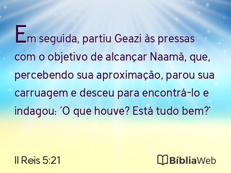 II Reis 5:21 em imagem para compartilhar