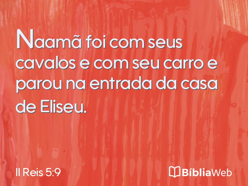 II Reis 5:9 em imagem para compartilhar