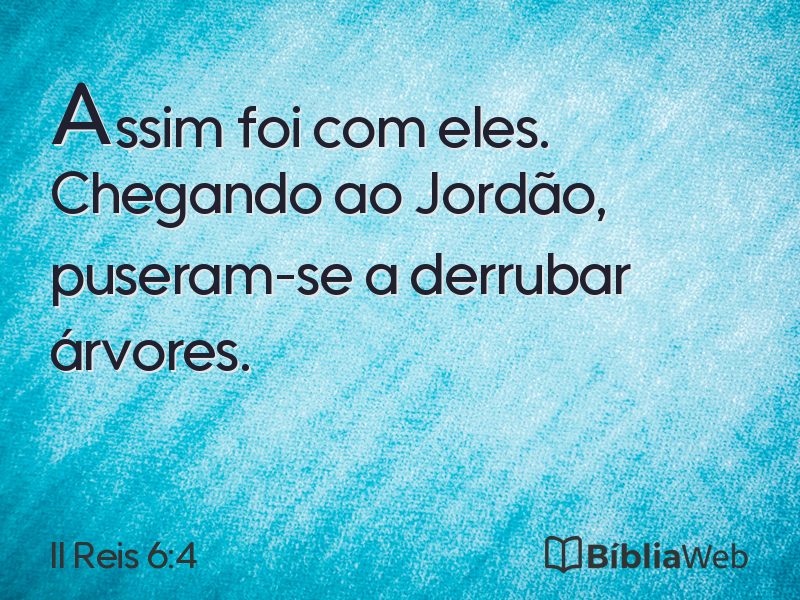 II Reis 6:4 em imagem para compartilhar