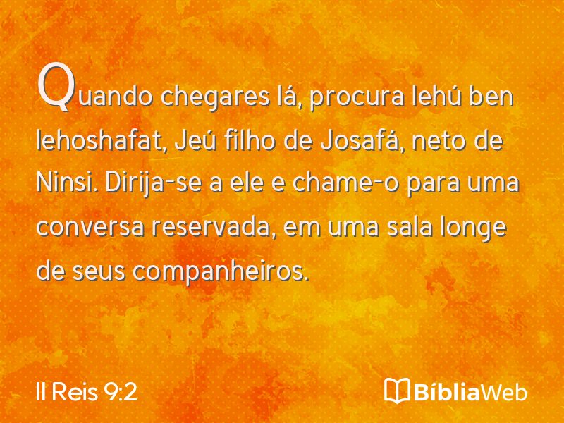 II Reis 9:2 em imagem para compartilhar
