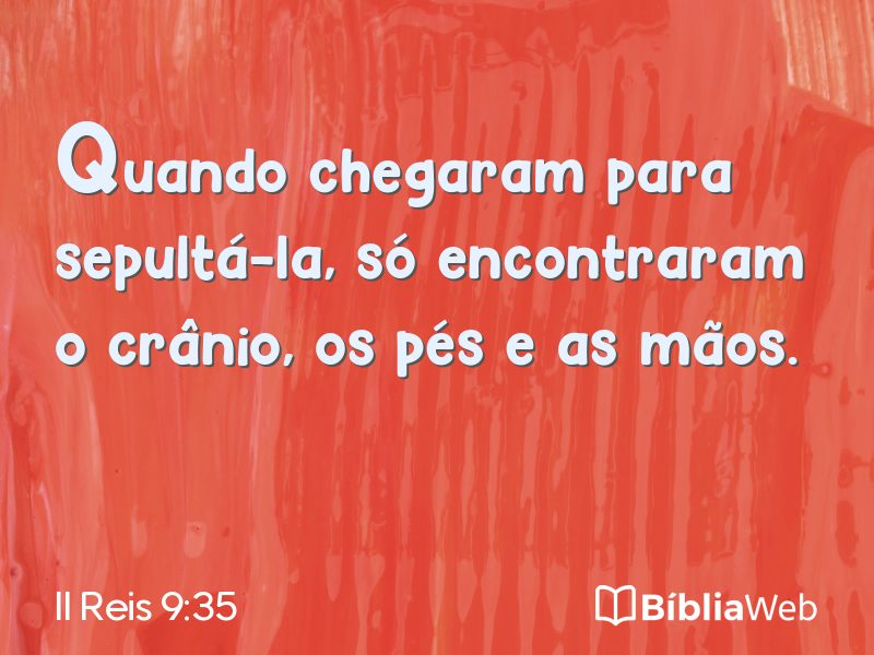 II Reis 9:35 em imagem para compartilhar