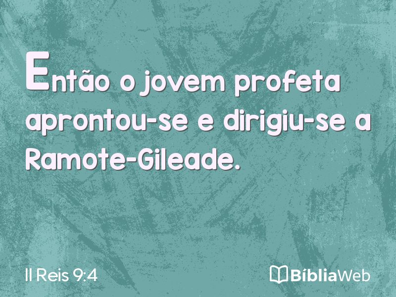 II Reis 9:4 em imagem para compartilhar