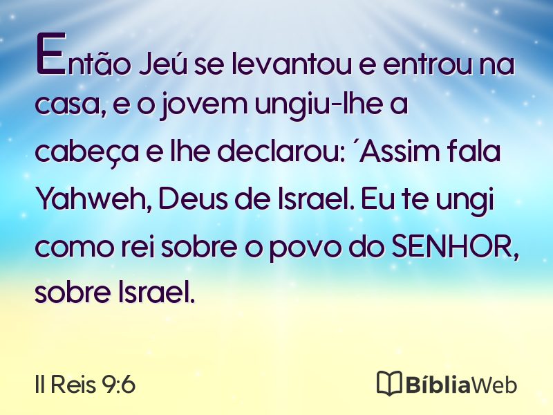 II Reis 9:6 em imagem para compartilhar