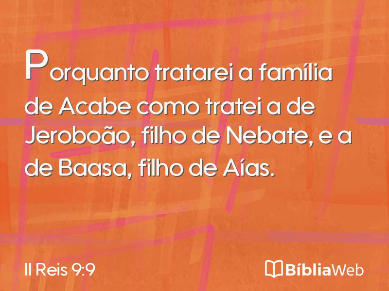 II Reis 9:9 em imagem para compartilhar