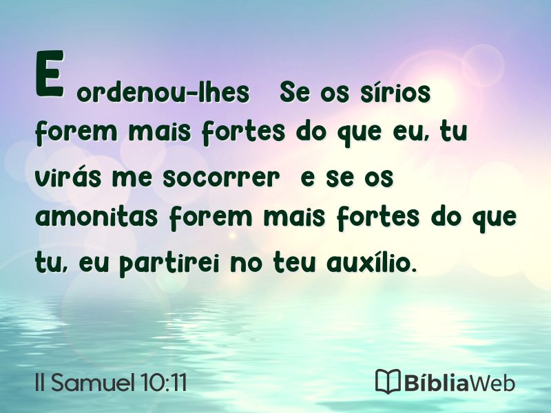 II Samuel 10:11 em imagem para compartilhar