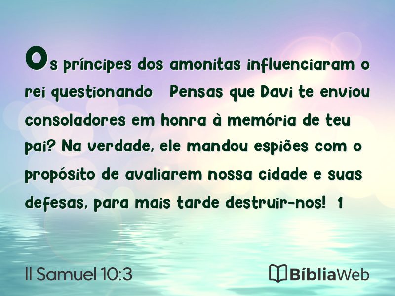 II Samuel 10:3 em imagem para compartilhar