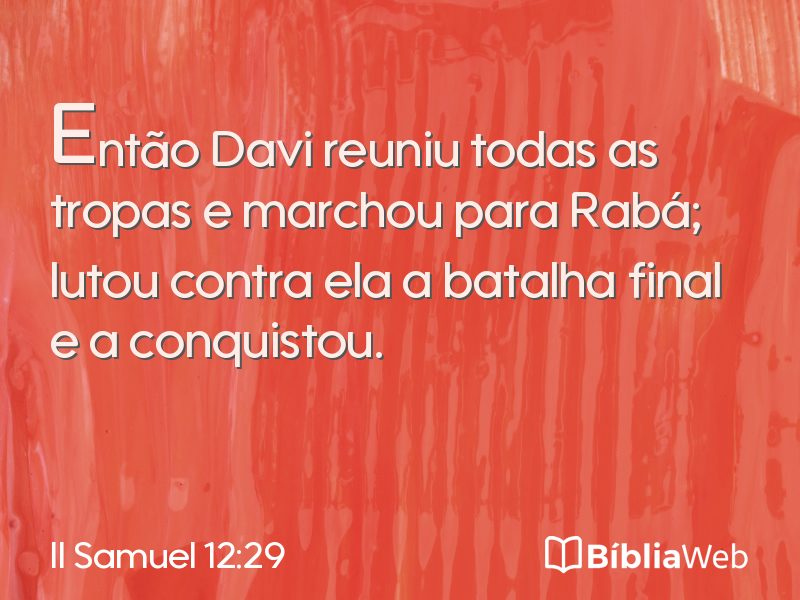 II Samuel 12:29 em imagem para compartilhar