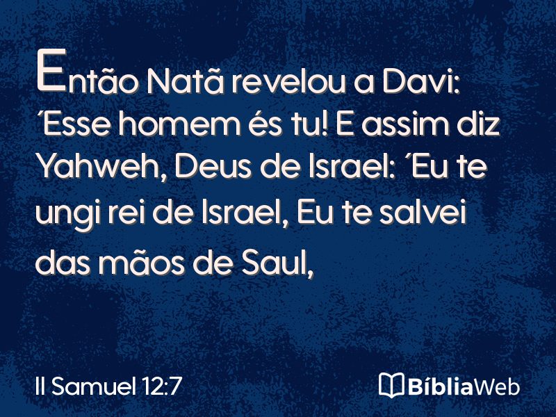 II Samuel 12:7 em imagem para compartilhar