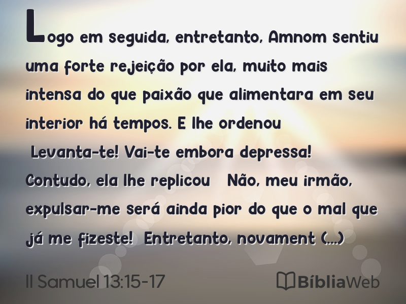 II Samuel 13:15-17 em imagem para compartilhar