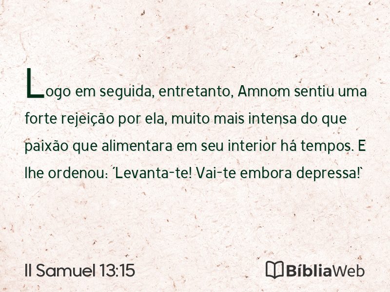 II Samuel 13:15 em imagem para compartilhar