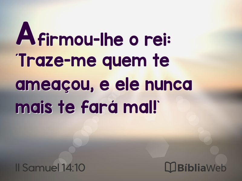 II Samuel 14:10 em imagem para compartilhar