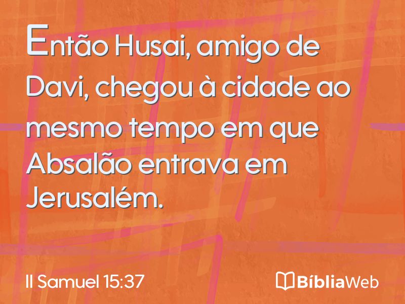 II Samuel 15:37 em imagem para compartilhar