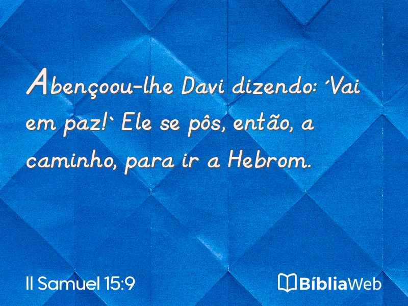 II Samuel 15:9 em imagem para compartilhar