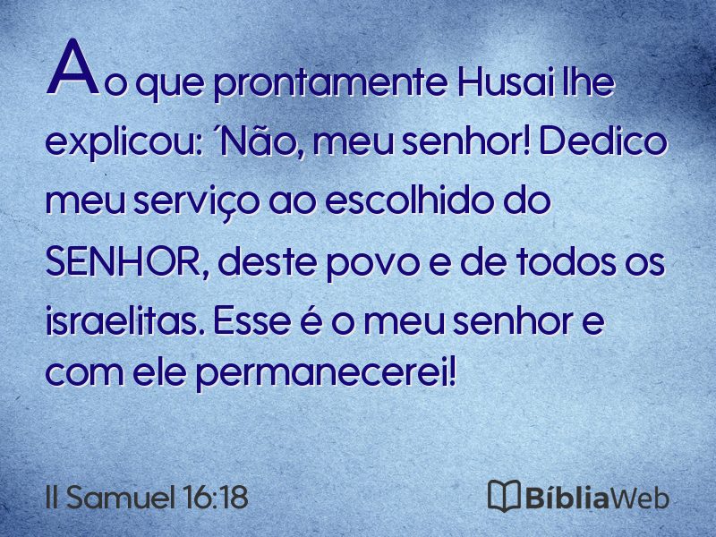 II Samuel 16:18 em imagem para compartilhar