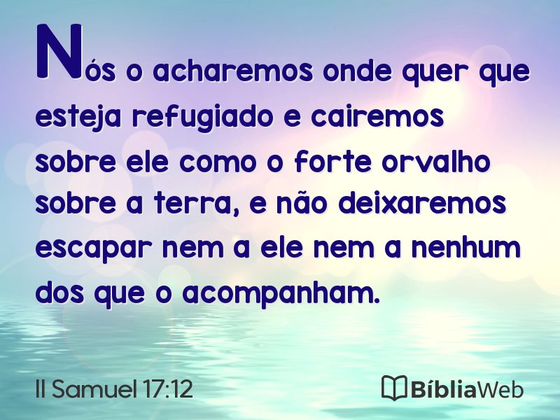 II Samuel 17:12 em imagem para compartilhar
