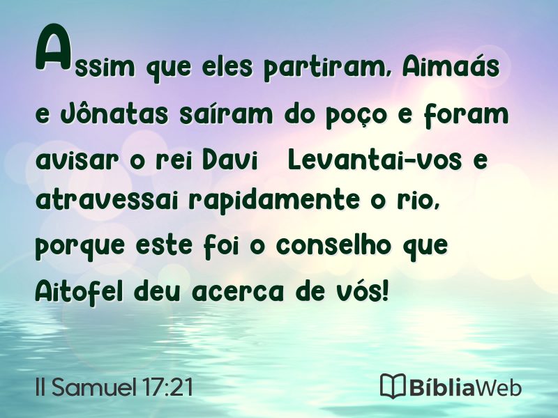 II Samuel 17:21 em imagem para compartilhar