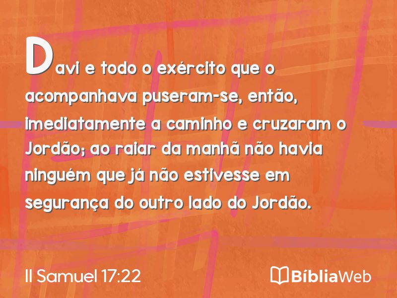 II Samuel 17:22 em imagem para compartilhar