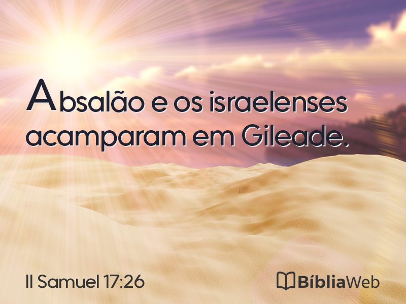 II Samuel 17:26 em imagem para compartilhar