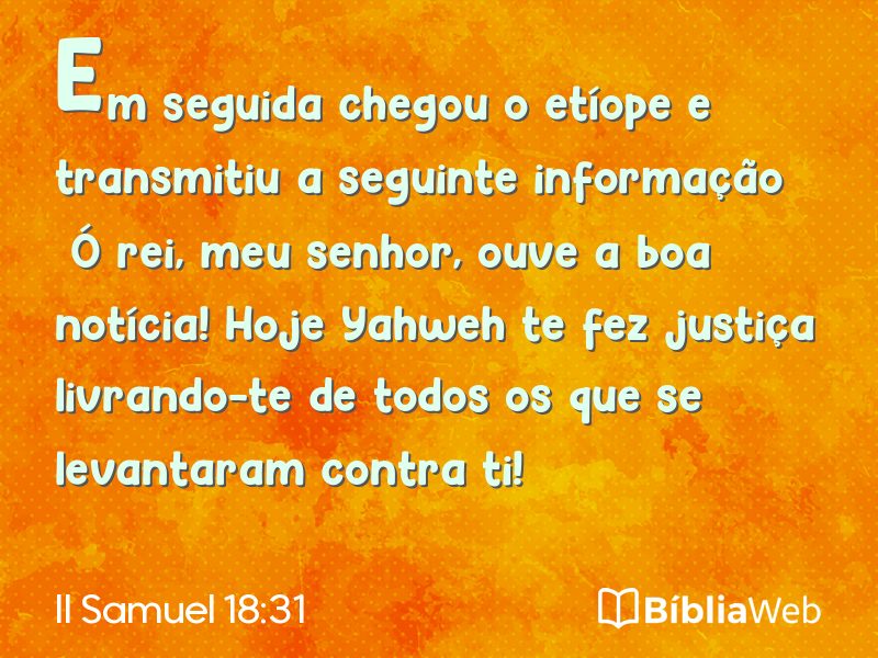 II Samuel 18:31 em imagem para compartilhar