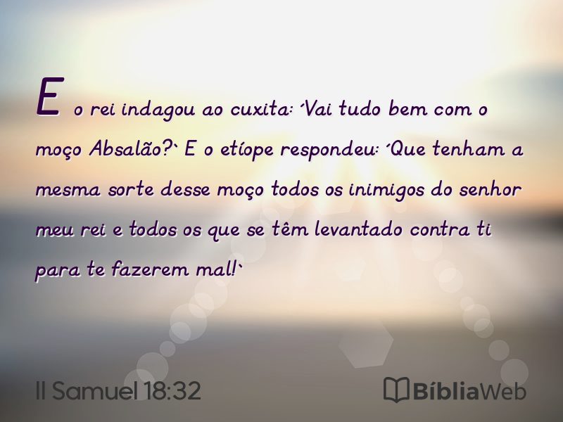 II Samuel 18:32 em imagem para compartilhar