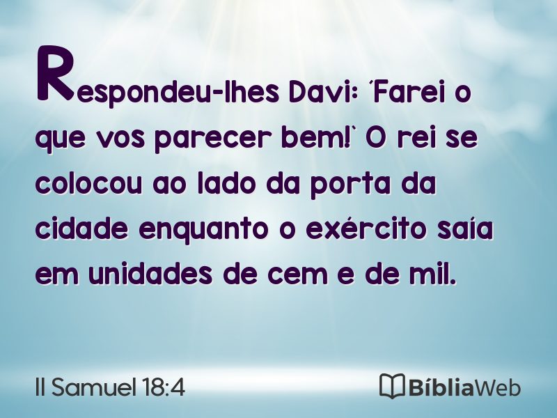 II Samuel 18:4 em imagem para compartilhar