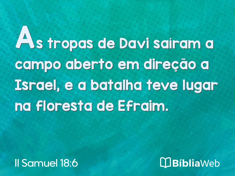 II Samuel 18:6 em imagem para compartilhar