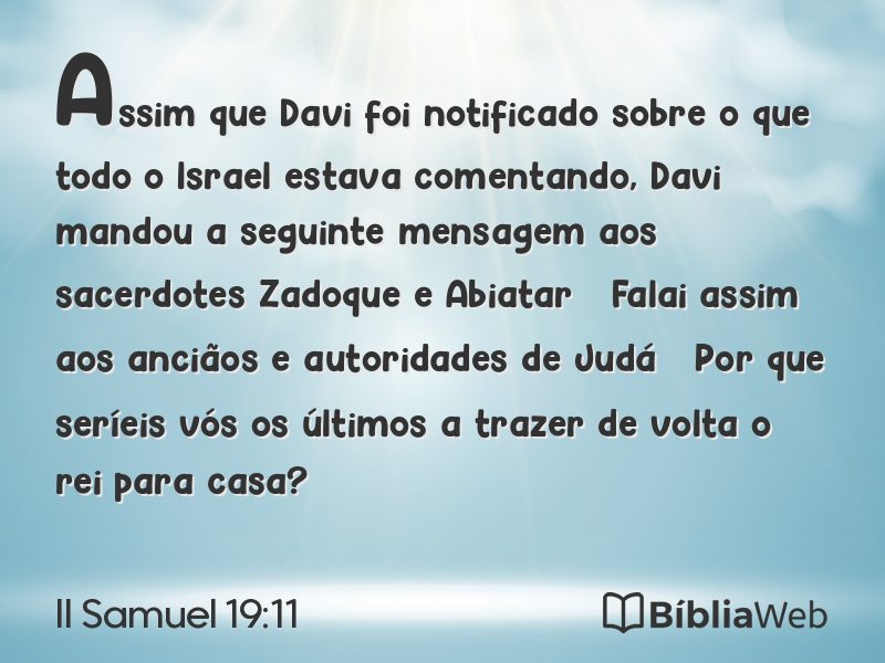 II Samuel 19:11 em imagem para compartilhar