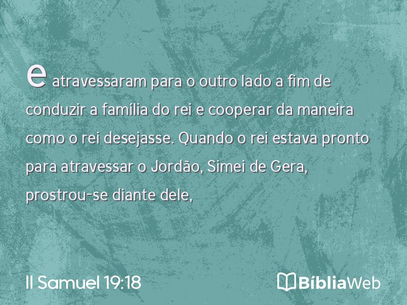 II Samuel 19:18 em imagem para compartilhar