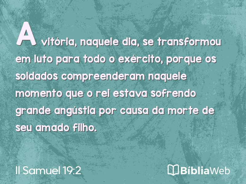 II Samuel 19:2 em imagem para compartilhar