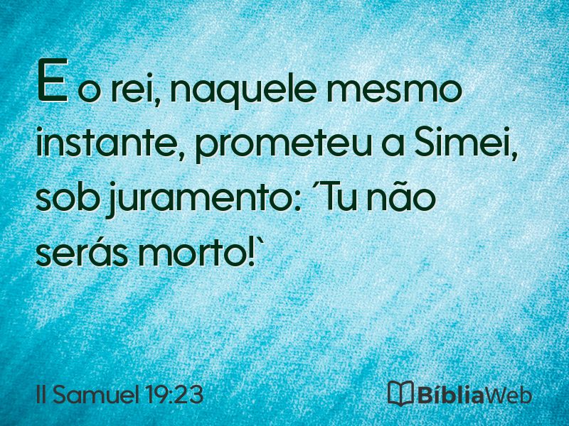 II Samuel 19:23 em imagem para compartilhar