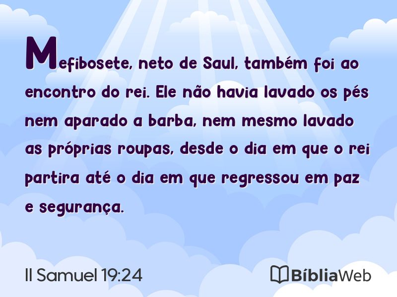II Samuel 19:24 em imagem para compartilhar