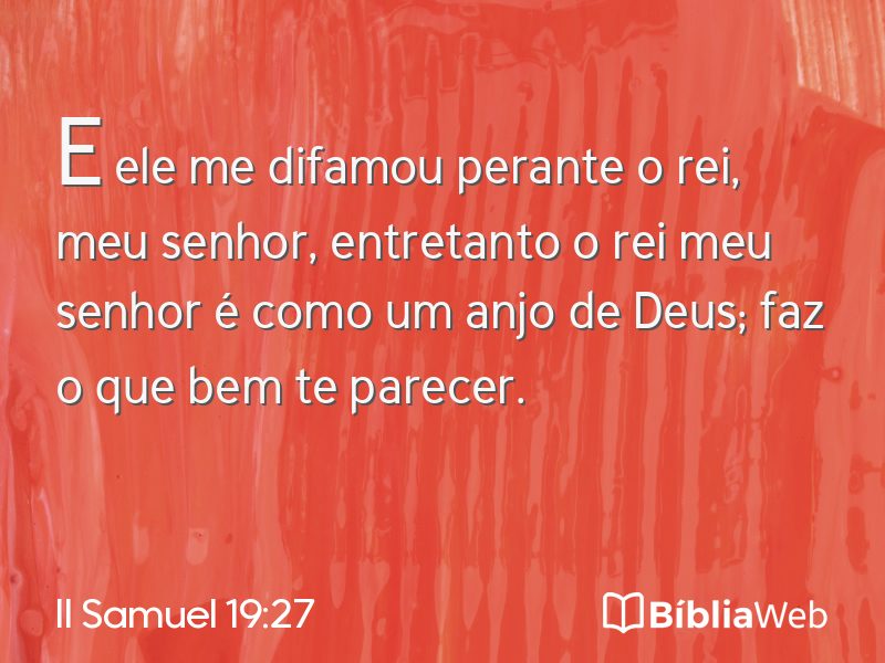 II Samuel 19:27 em imagem para compartilhar