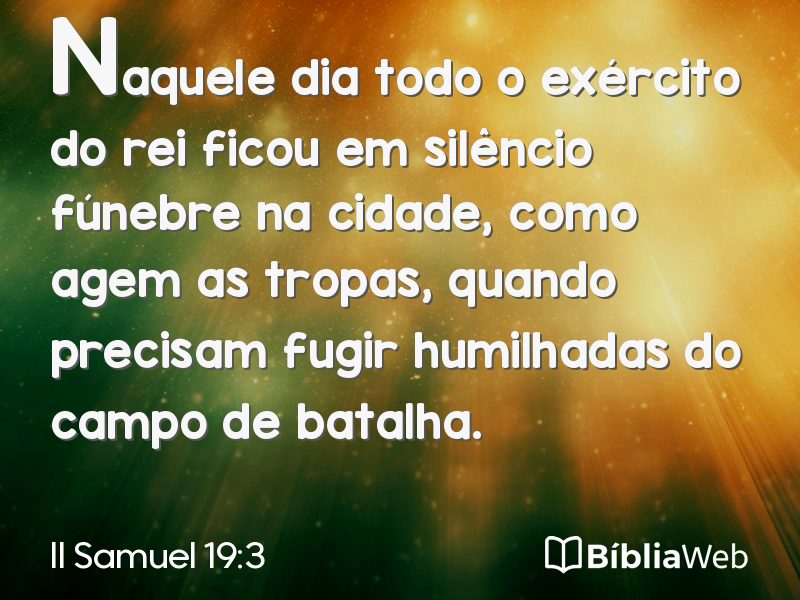 II Samuel 19:3 em imagem para compartilhar