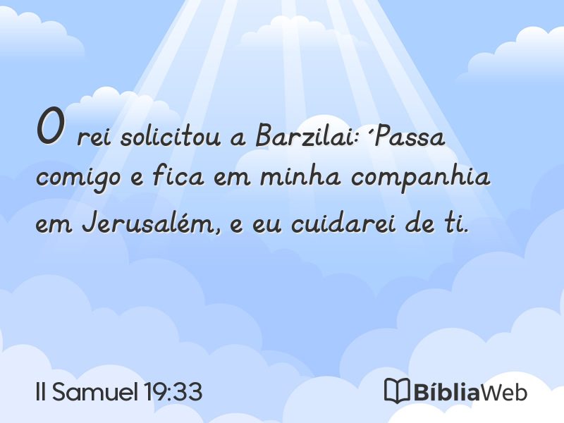 II Samuel 19:33 em imagem para compartilhar