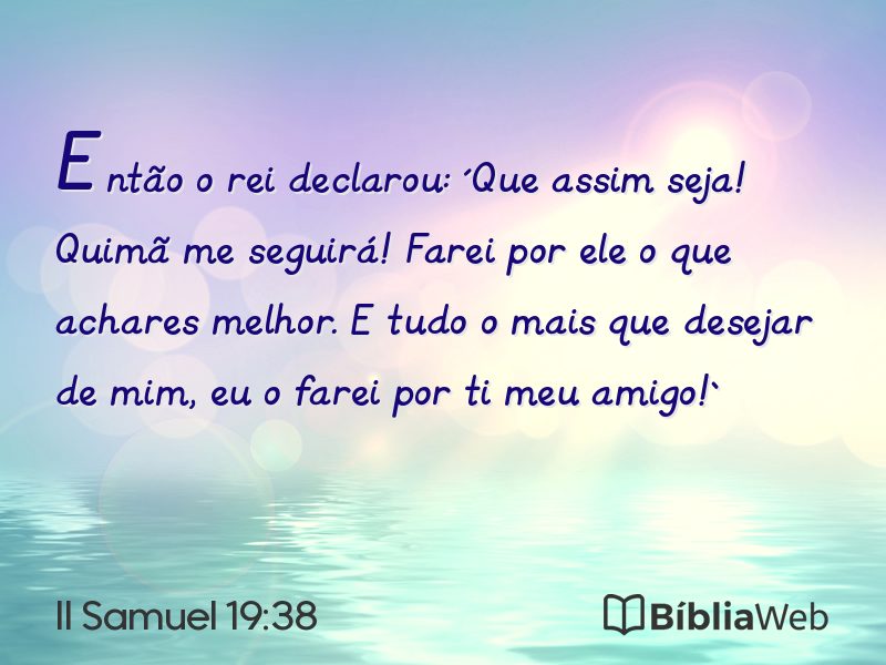 II Samuel 19:38 em imagem para compartilhar