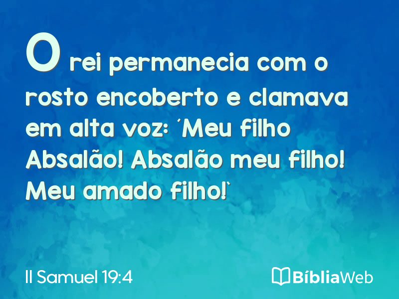 II Samuel 19:4 em imagem para compartilhar