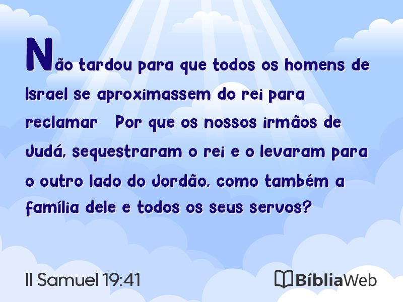 II Samuel 19:41 em imagem para compartilhar