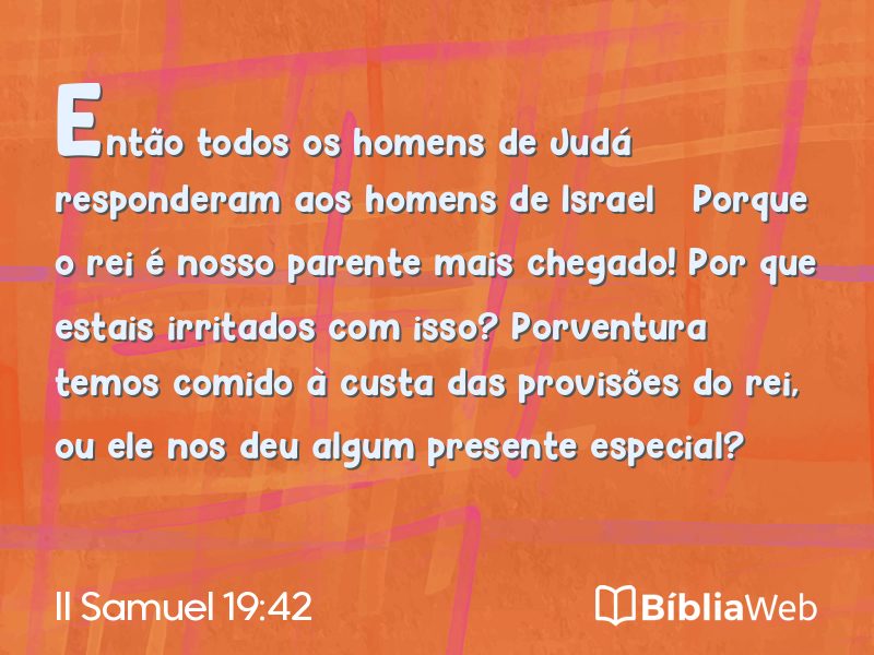 II Samuel 19:42 em imagem para compartilhar
