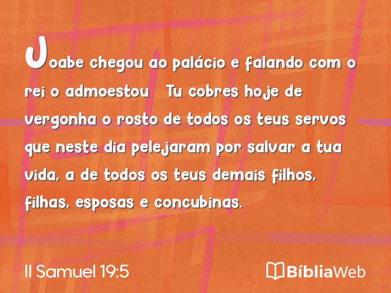 II Samuel 19:5 em imagem para compartilhar