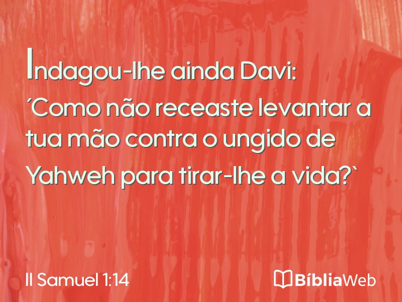 II Samuel 1:14 em imagem para compartilhar