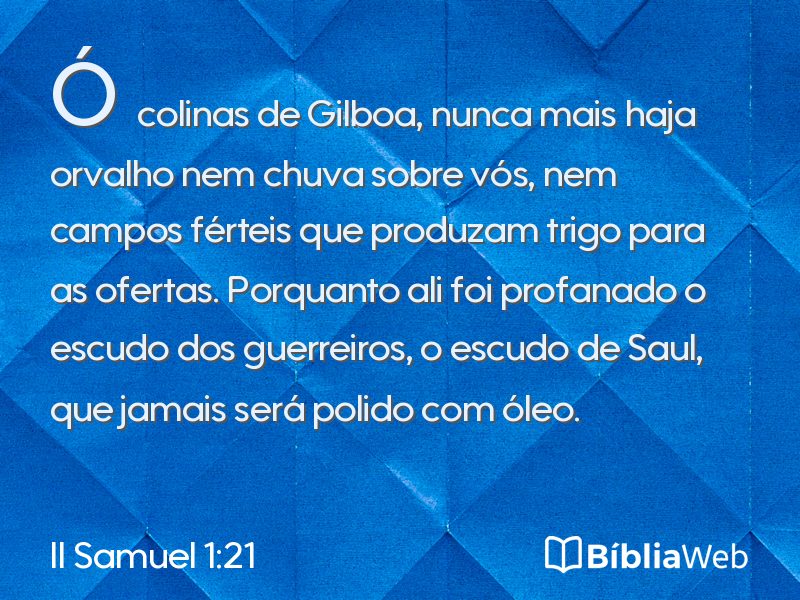 II Samuel 1:21 em imagem para compartilhar