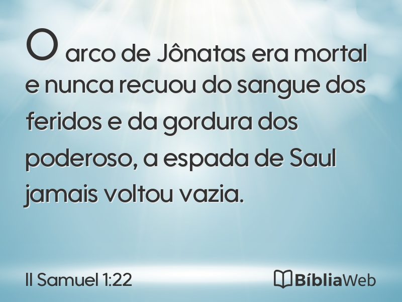 II Samuel 1:22 em imagem para compartilhar