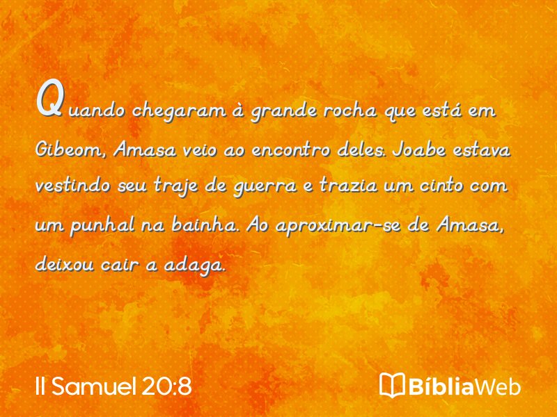 II Samuel 20:8 em imagem para compartilhar