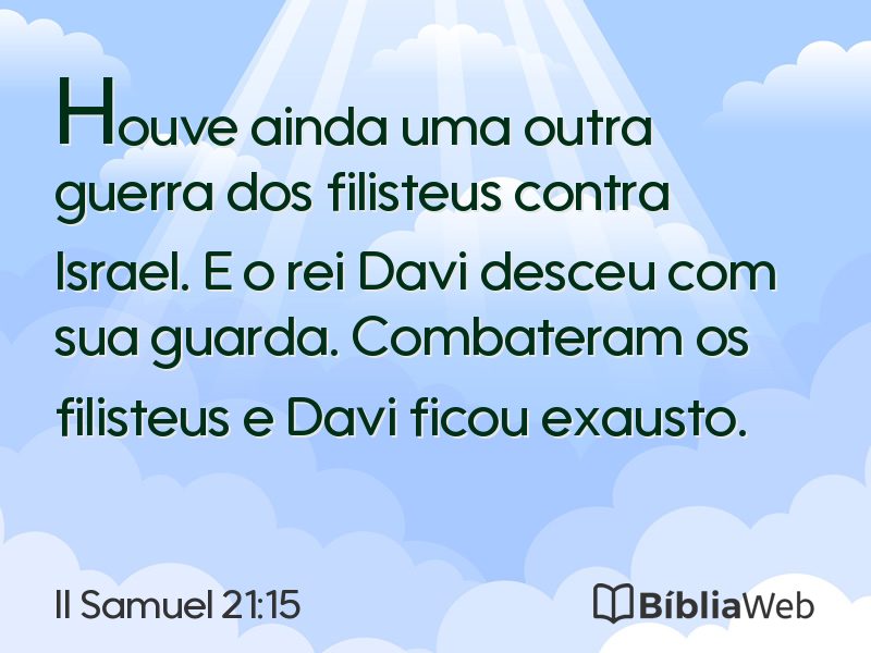 II Samuel 21:15 em imagem para compartilhar