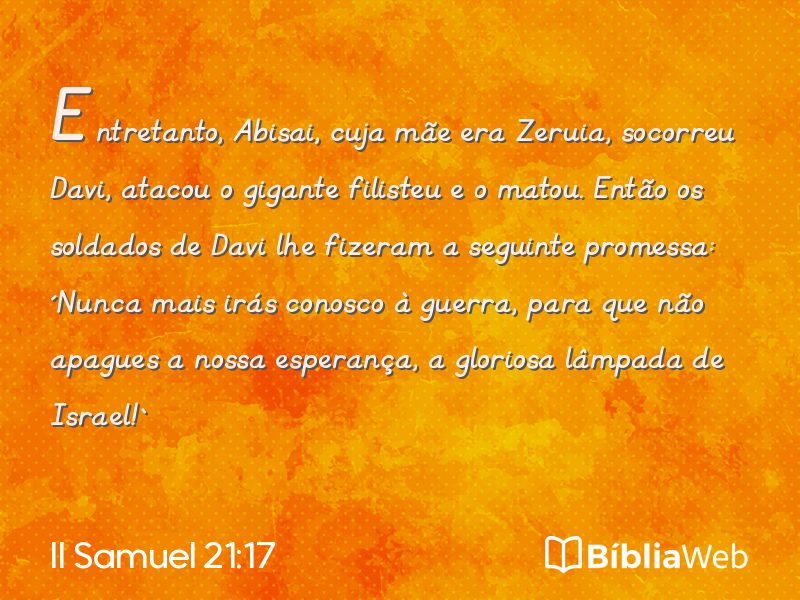 II Samuel 21:17 em imagem para compartilhar