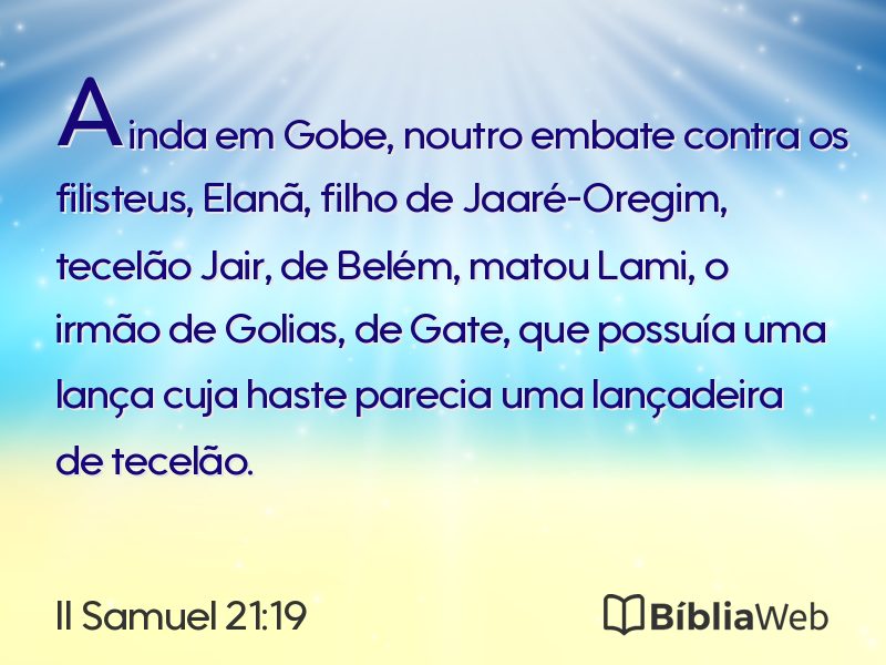 II Samuel 21:19 em imagem para compartilhar