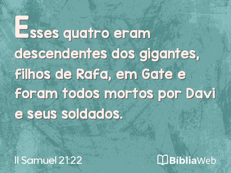 II Samuel 21:22 em imagem para compartilhar