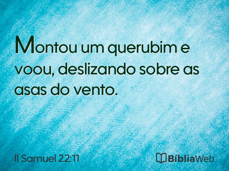II Samuel 22:11 em imagem para compartilhar