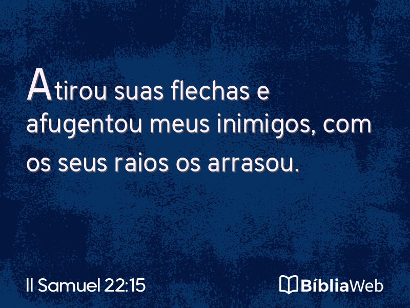 II Samuel 22:15 em imagem para compartilhar
